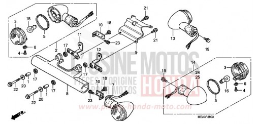 CLIGNOTANT VTX1300S6 de 2006